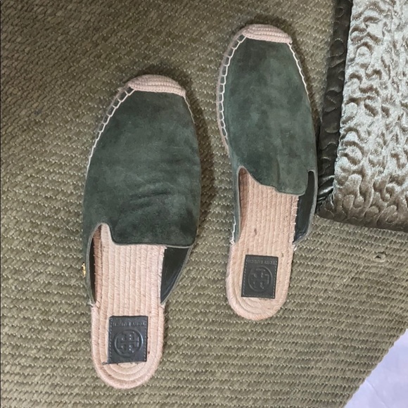 Tory Burch Olive Green Espadrilles